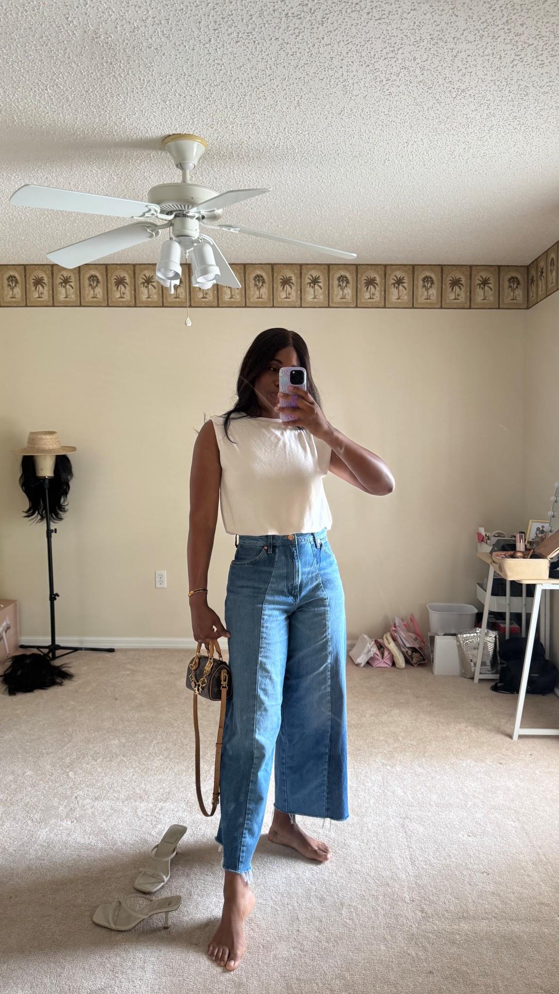 OOTD for church!! Love these jeans. They are called Cowboy jeans and the cut is so flattering. Love them for summer outfits or dress em up for a country concert 

#LTKStyleTip #LTKFindsUnder100