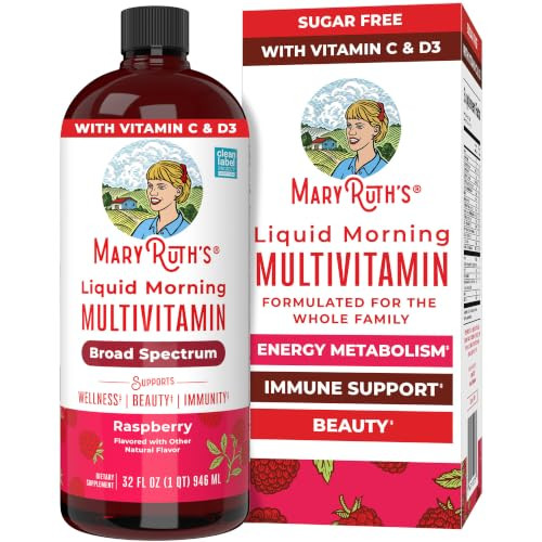 MARYRUTH'S Liquid Morning Multivitamin for Women, Men & Kids, 32 Servings | Amazon (US)