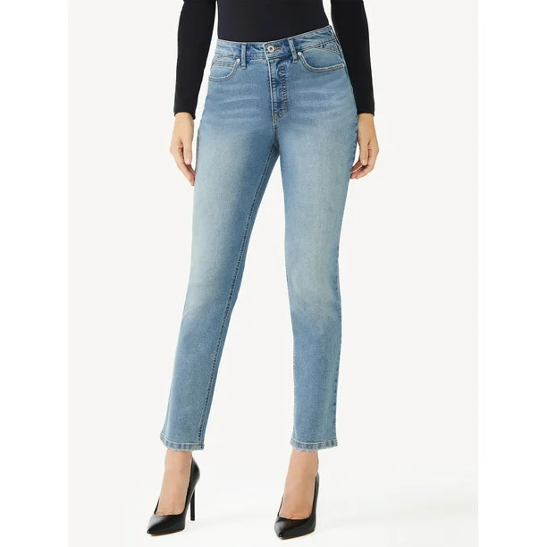 Sofia Jeans by Sofia Vergara Women's Adora Curvy Girlfriend Jeans - Walmart.com | Walmart (US)