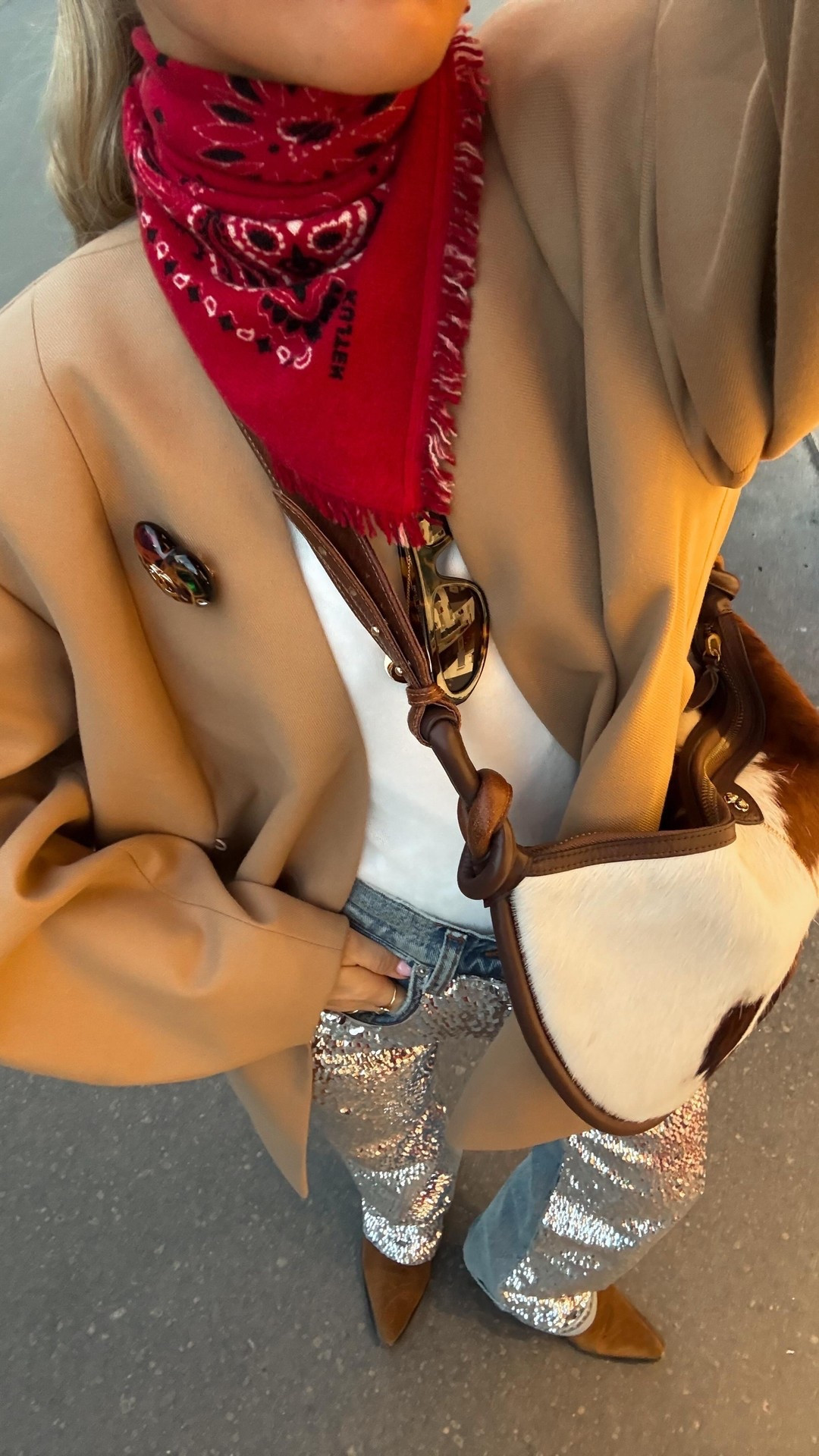 Paris fashion week outfit check 🪩 #outfitcheck