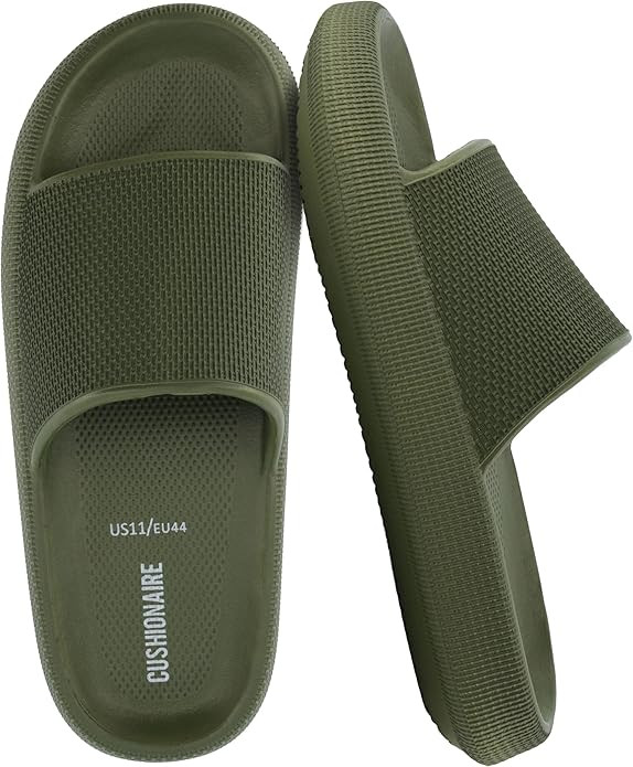 CUSHIONAIRE Feather EVA Mens Sandals – Slip On Recovery Slides, Lightweight Water Shoes for Men | Amazon (US)