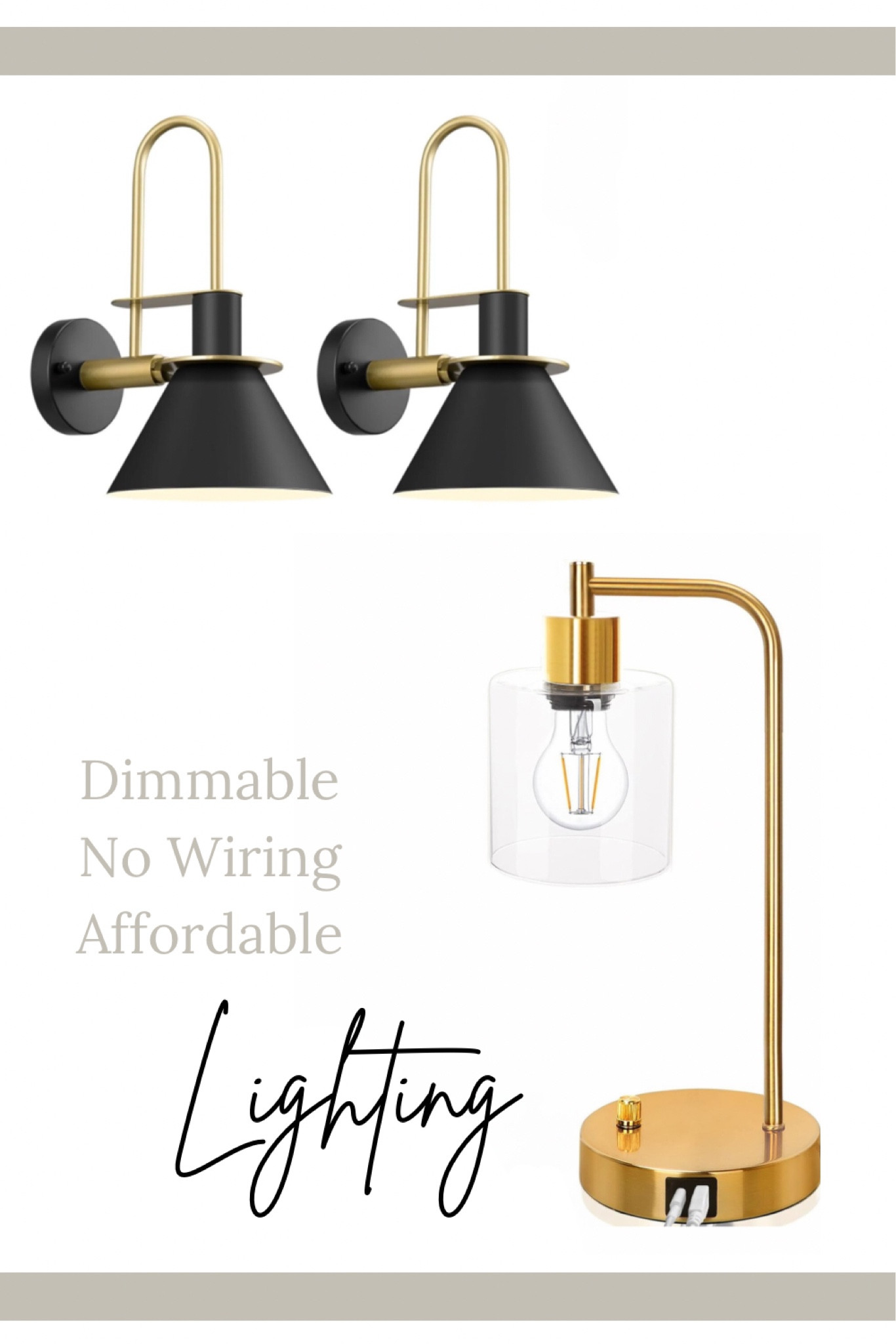 Affordable game-changing lighting. No wiring required for the sconces 🤯 loving these in our nursery.

#LTKHome