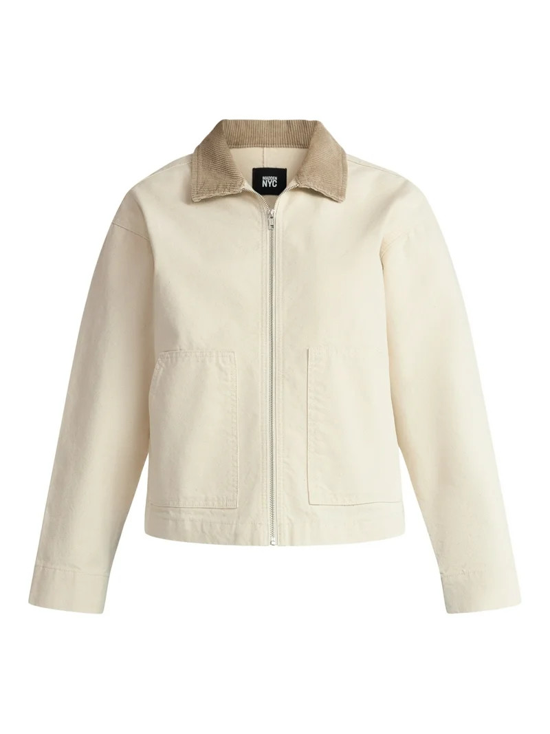 Madden NYC Women's Cotton Canvas Utility Jacket, Sizes XXS-XXL | Walmart (US)