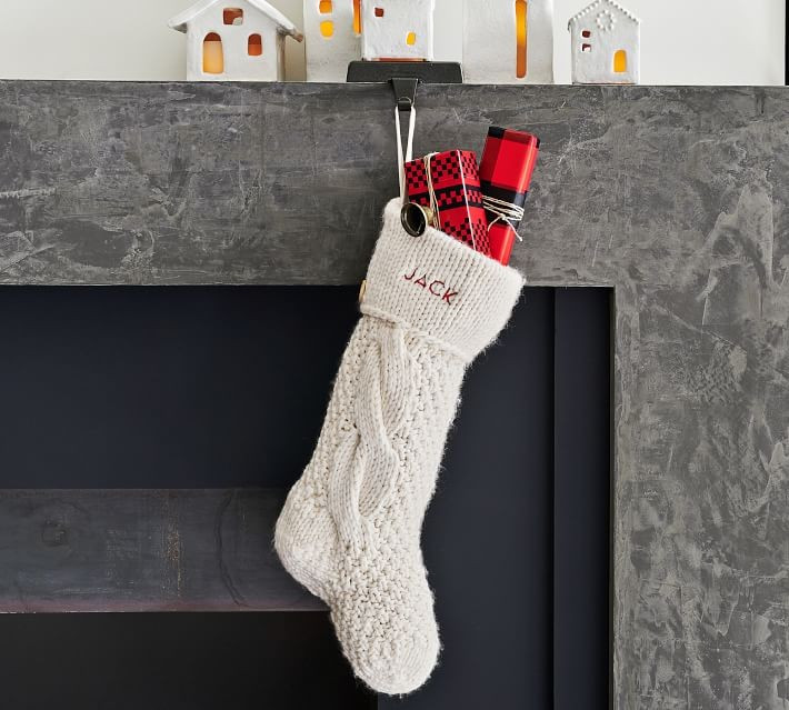 Chunky Cable Knit Personalized Stocking | Pottery Barn (US)