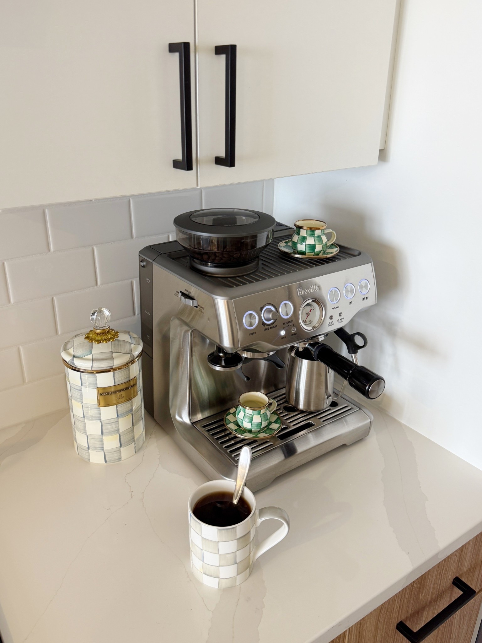 My favorite mugs are my Mackenzie-Childs pieces! They really brighten up my morning coffee routine ☕️