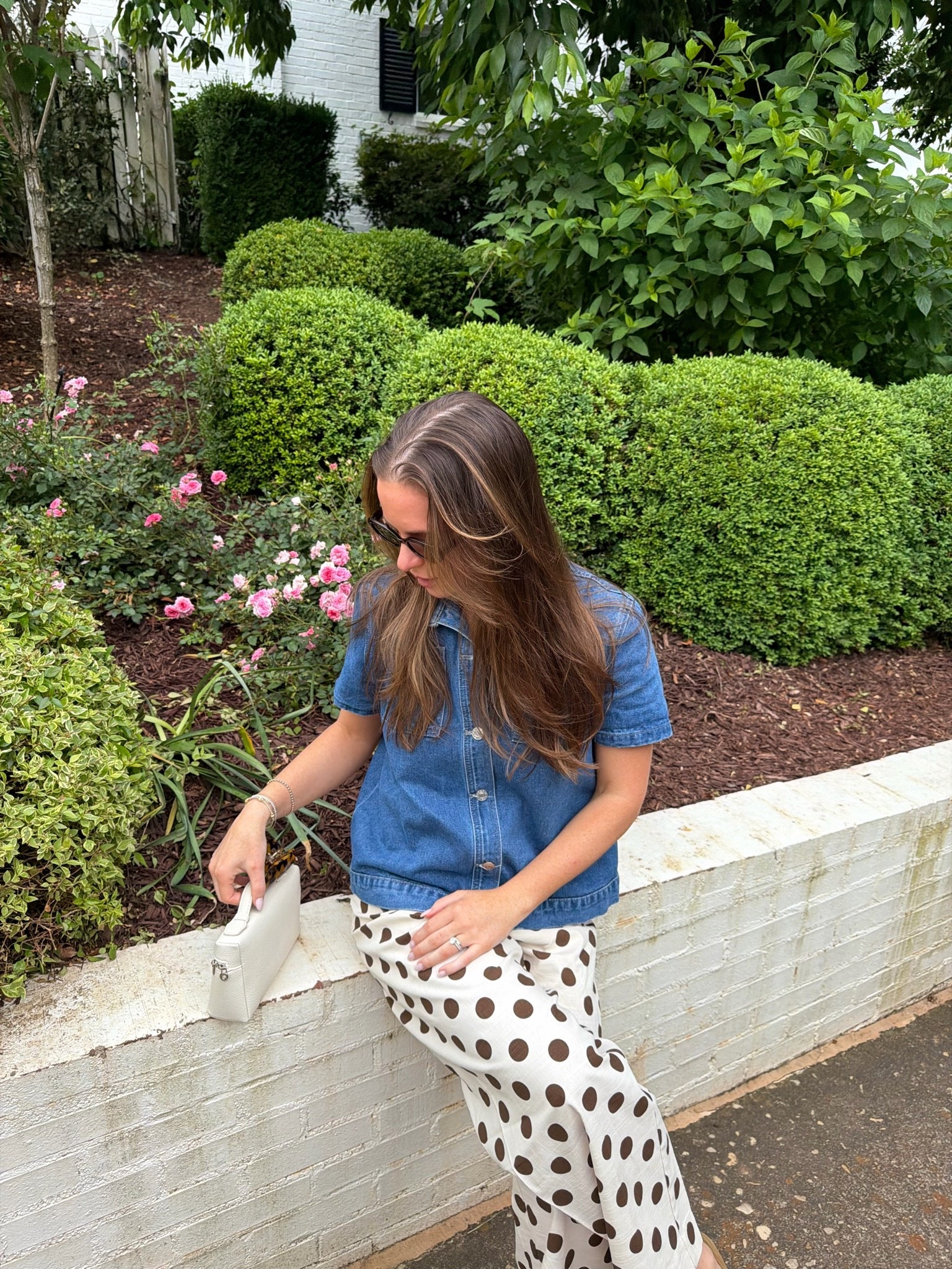 Spring outfit inspo 
Wearing small in both 
Pants - code heatherm15

#LTKdayinmylife #LTKootd #LTKSeasonal