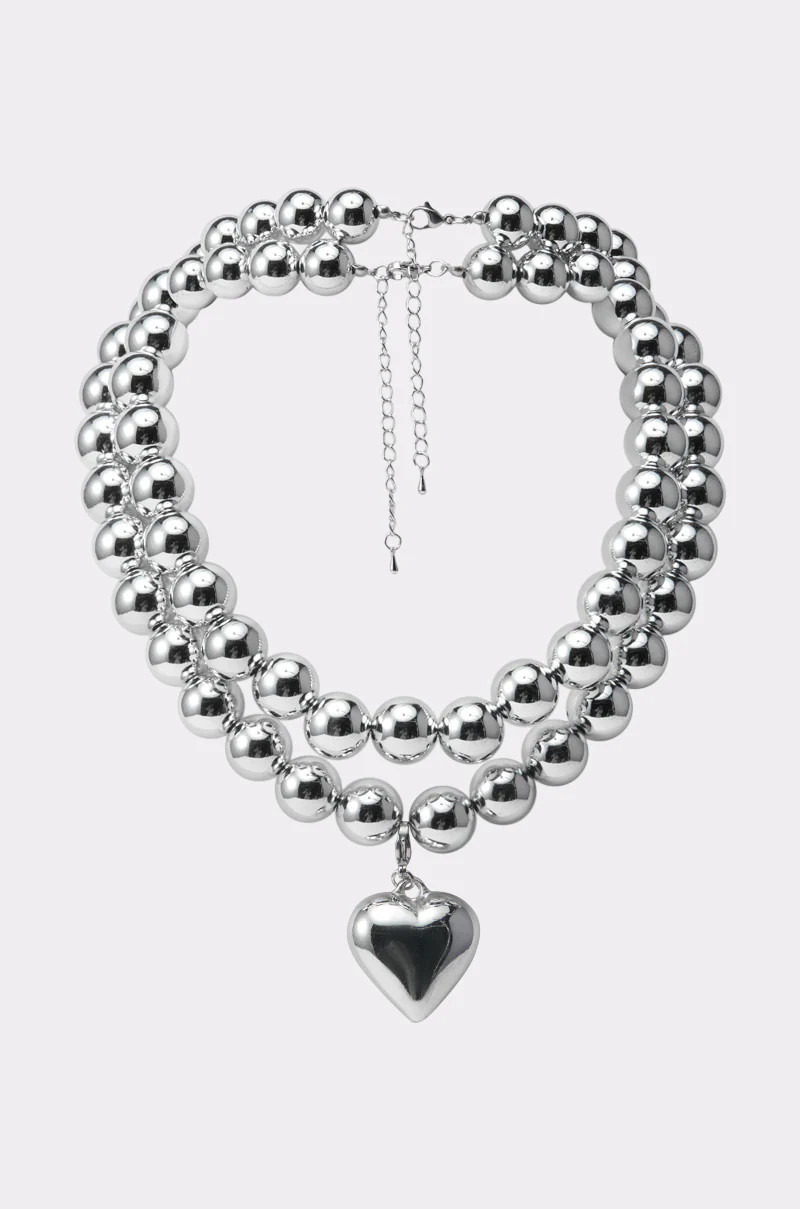 Y2K DREAMIN SILVER NECKLACE | AKIRA