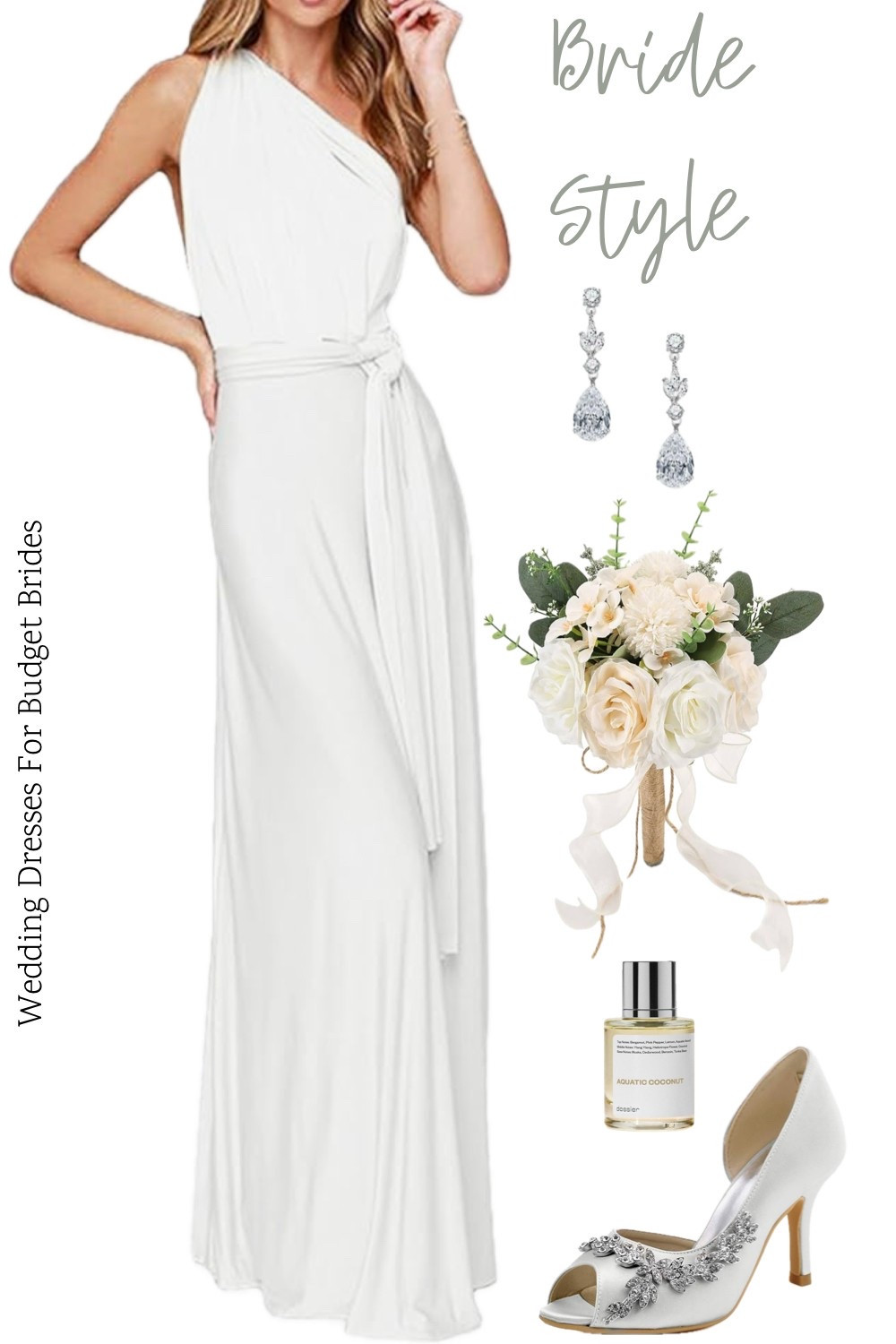 Chic white long convertible dress and accessories for the bride to be - perfect for engagement party or photoshoot, bachelorette, shower, rehearsal dinner, elopement, after party, or honeymoon. 

#brideonabudget #bacheloretteweekend #engagementphotos 
#whitedresses #rehearsaldinnerdress #backyardweddings
#affordablebridal
#founditonamazonfashion #receptiondress 

#LTKStyleTip #LTKWedding #LTKSeasonal