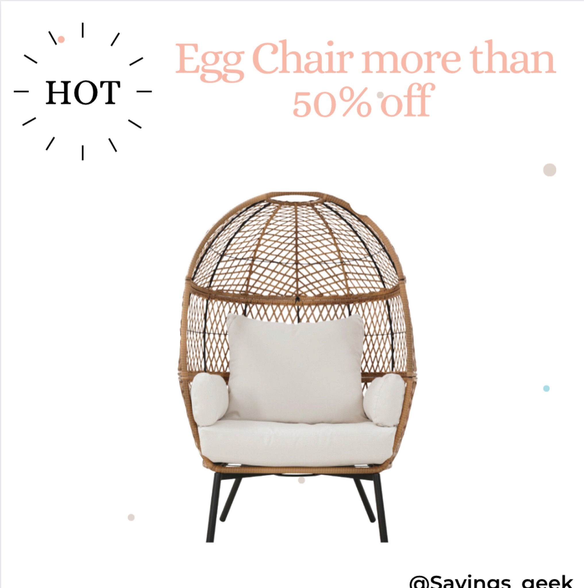🏃‍♀️🏃‍♀️🏃‍♀️RUN‼️ #eggchair on sale 

Ad ✨Link is in my bio to LTK

#eggchair #boho #bohodecor #walmartfinds #walmartsale #savings_geek #walmartdeals #amazonfinds #dealoftheday #amazonmusthave #shopwithme #blackfriday #holidayshopping #onsale #deals  #onlineshopping #savemoney #ltkhome

#LTKsalealert #LTKSeasonal #LTKfamily