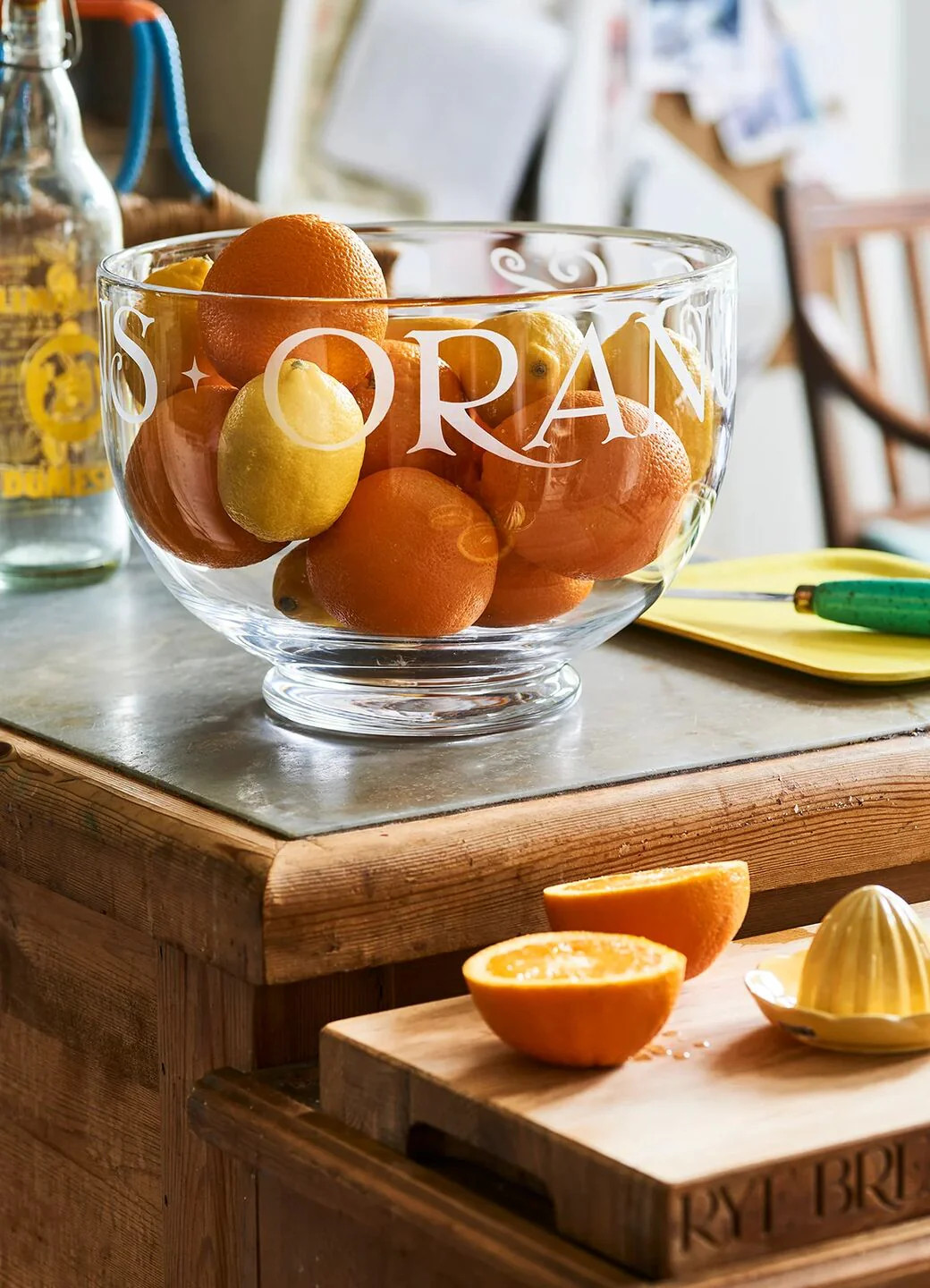 Black Toast Large Glass Bowl | Emma Bridgewater (UK)
