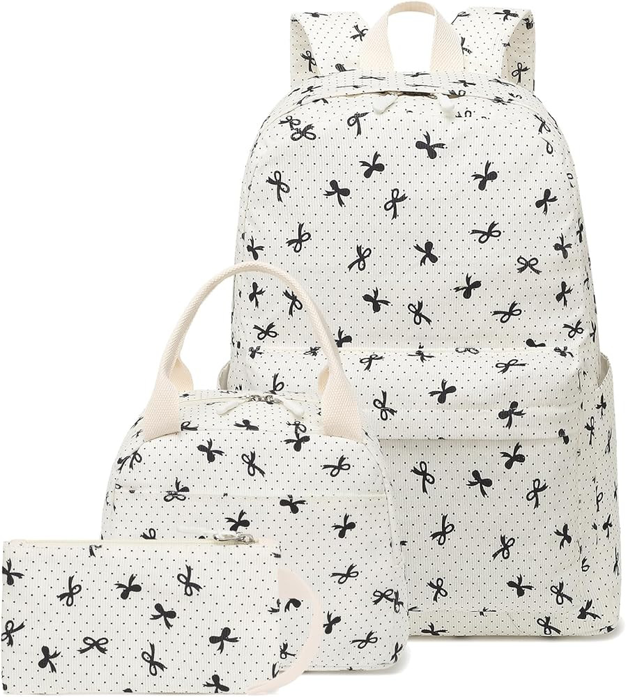 LEDAOU School Bag Backpack Set for Girls Teen Backpack | Amazon (US)