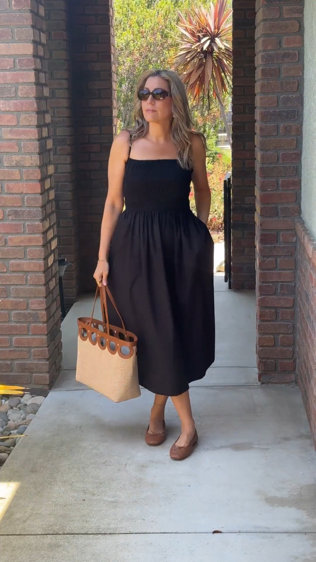 One of my favorite ways to dress: high-low style. This classic black smocked dress from Walmart is simple, flattering, and under $40 — but I styled it with a luxe Ferragamo tote and rich brown ballet flats to show how a budget-friendly basic can look elevated with the right accessories. Effortless, chic, and perfect for days when you want to look polished without trying too hard.
ootd, fashionover30, fashionover40, fashionover50, casualoutfits, stylishandgrateful, stylish&grateful, modestoutfits, classy casual, walmartfashion, blackdress, highlowstyle, quietluxury, designeraccessories, affordablefashion

#LTKTravel #LTKOver40 #LTKItBag