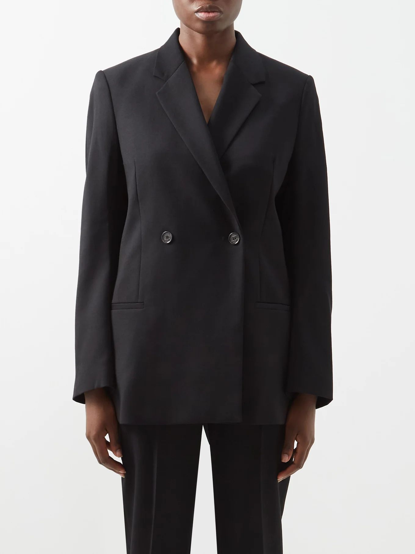 Double-breasted wool-twill blazer | Toteme | Matches (UK)