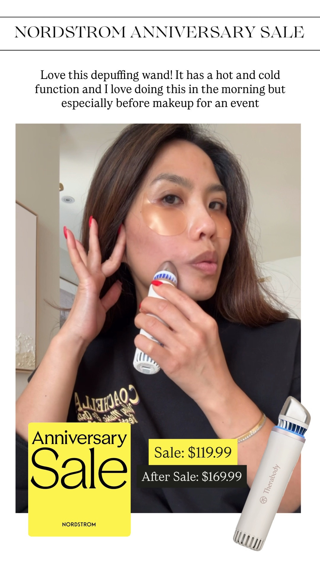 NSALE // Therabody depuffing wand on sale! Love that it has a hot and cold function

#LTKSaleAlert #LTKmorningroutine #LTKBeauty