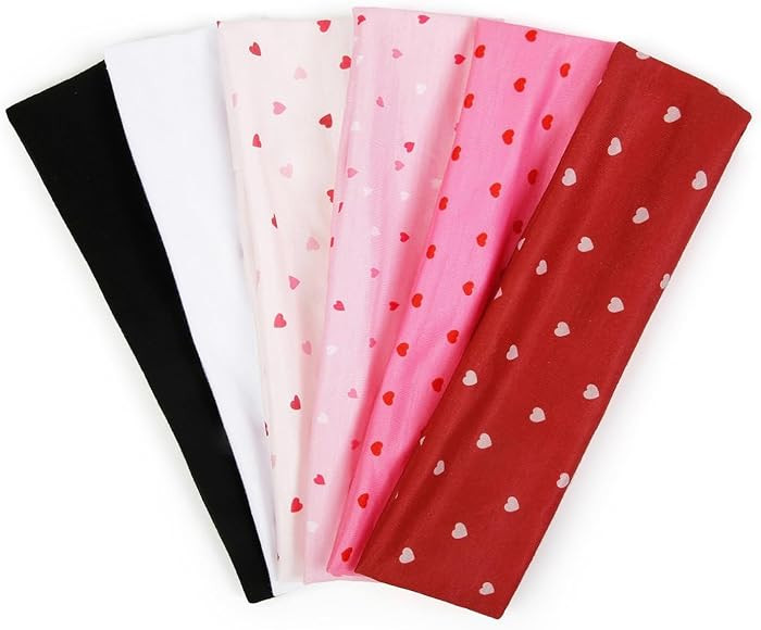 TERSE Valentine’s Day Headbands for Women Valentine Women's Hair Accessories: Cute Heart Print ... | Amazon (US)