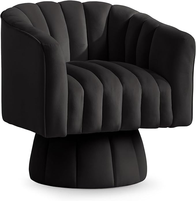 Swivel Accent Chair,360°Swivel Barrel Chair, Modern Swivel Chair with Velvet Fabric, Mid-Century... | Amazon (US)