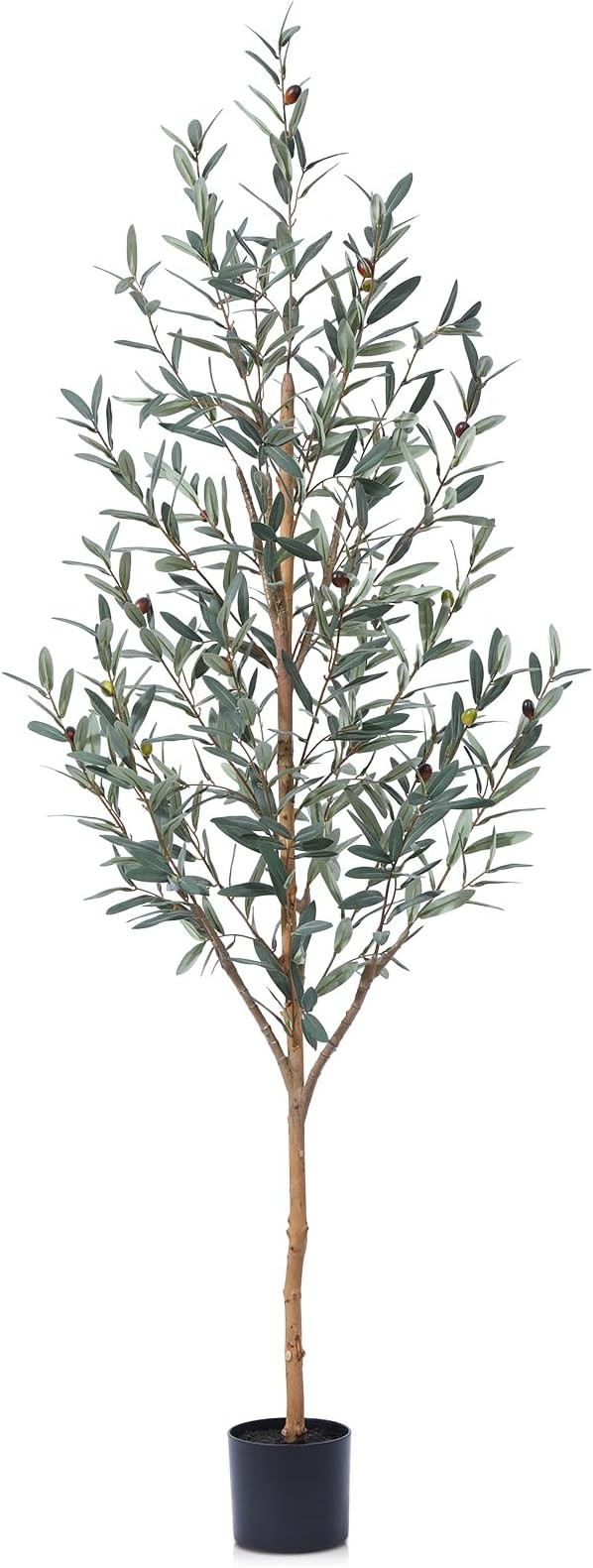 Artificial Olive Tree, 6FT Tall Fake Silk Plants with Natural Wood Trunk, Faux Olive Tree for Hom... | Amazon (US)