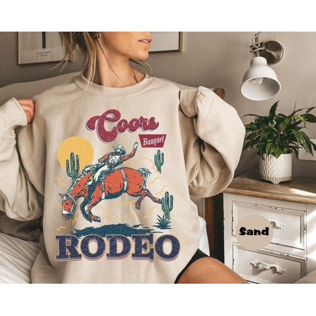 Coors Rodeo SweatSweat. Western 90s Cowboy . Retro Rodeo Outfit. Wildwest Cowboy Clothing. Graphic Western . Cowboy Outfit Gifts Unisex Comfort Sweatshirt Color: Red Size: 3XL | Walmart (US)