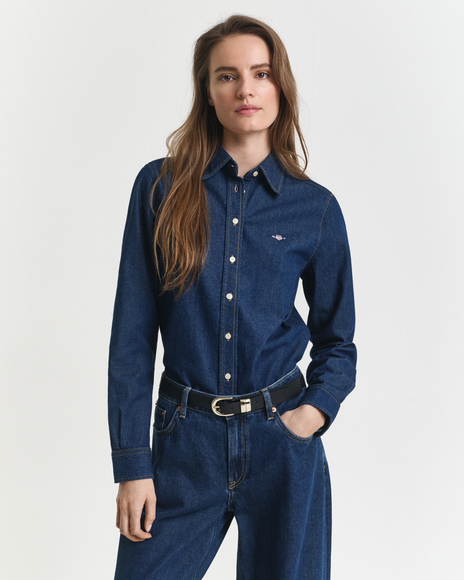 Regular Fit Denim Shirt - GANT | Gant