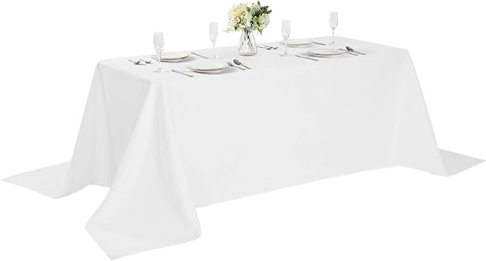 Cupuamon Rectangle Tablecloth 90x156 inch Washable Polyester Fabric Table Cloth for Wedding Party... | Amazon (US)