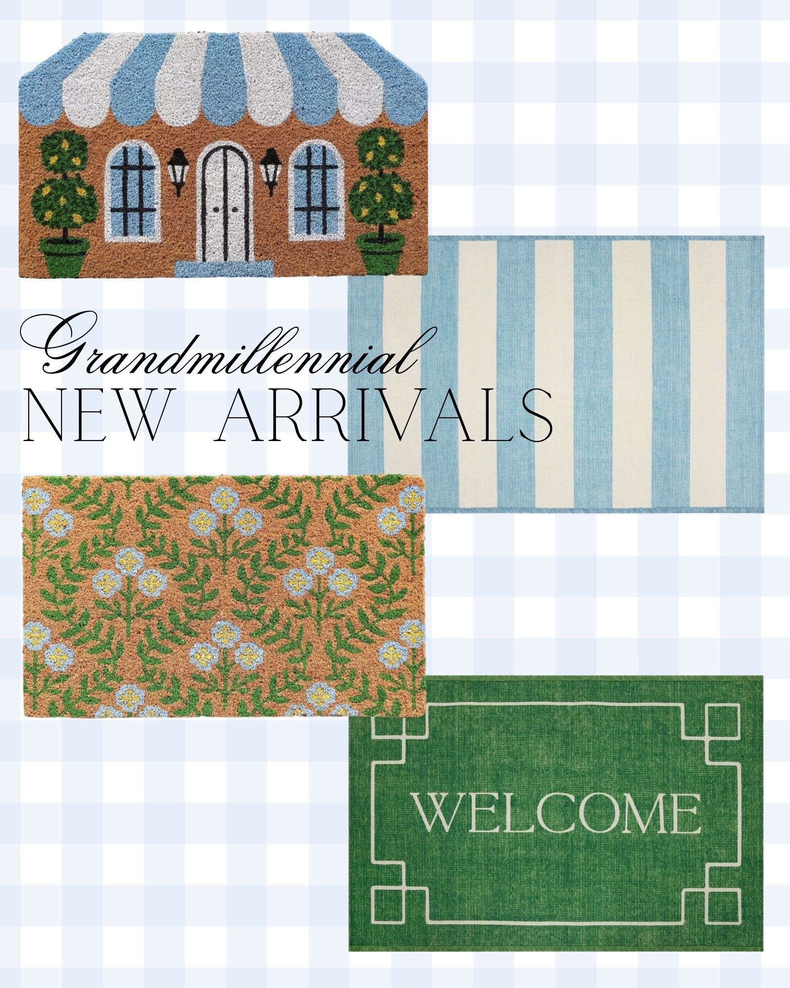 30% off these Grandmillennial doormats! Layer the striped one under for an elevated look.

#LTKSaleAlert #LTKHome