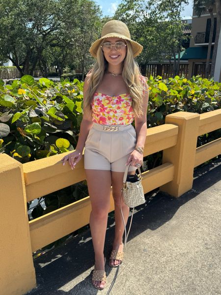 Vacation outfit, travel outfit, bucket hat, trouser shorts, Ft. Lauderdale, Florida, corset top

#LTKswim #LTKtravel #LTKSeasonal