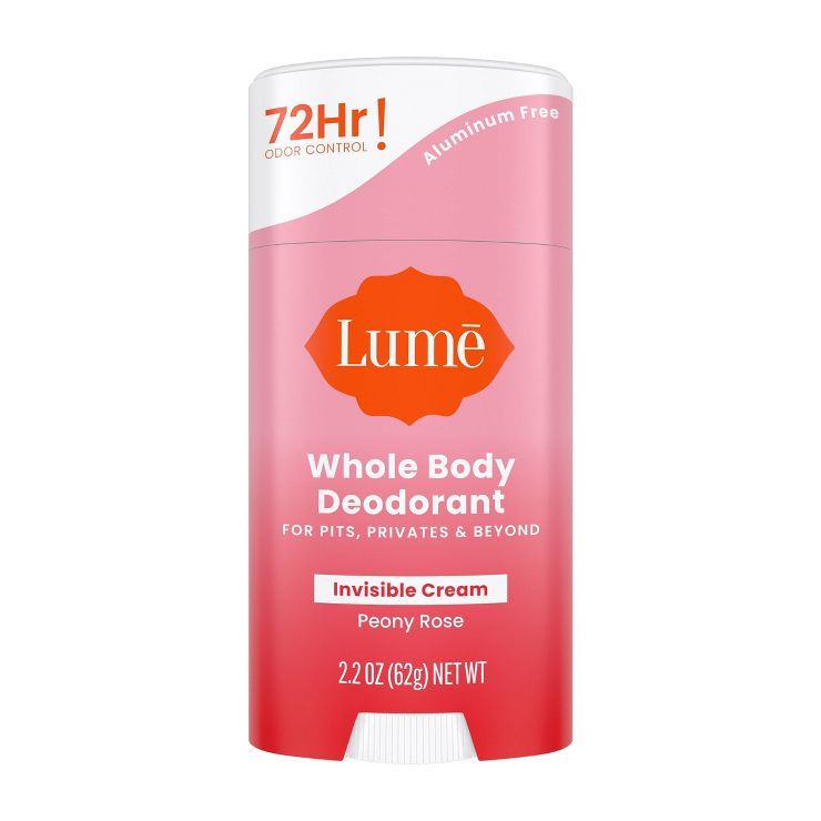 Lume Invisible Cream Deodorant Stick - Peony Rose - 2.2oz | Target