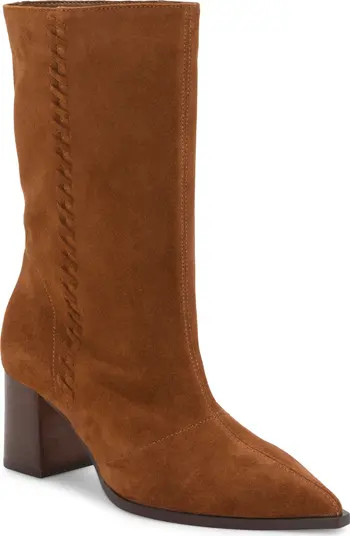 Vince Camuto Lorrys Whipstitch Block Heel Boot (Women) | Nordstrom | Nordstrom