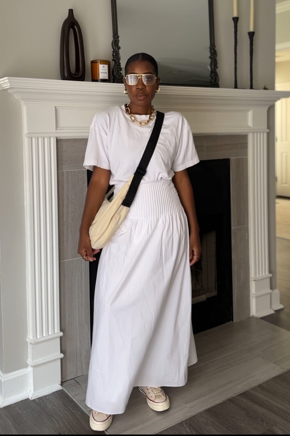 Casual mom outfit white maxi skirt white t shirt fall fashion 

#LTKBacktoSchool #LTKstyletip