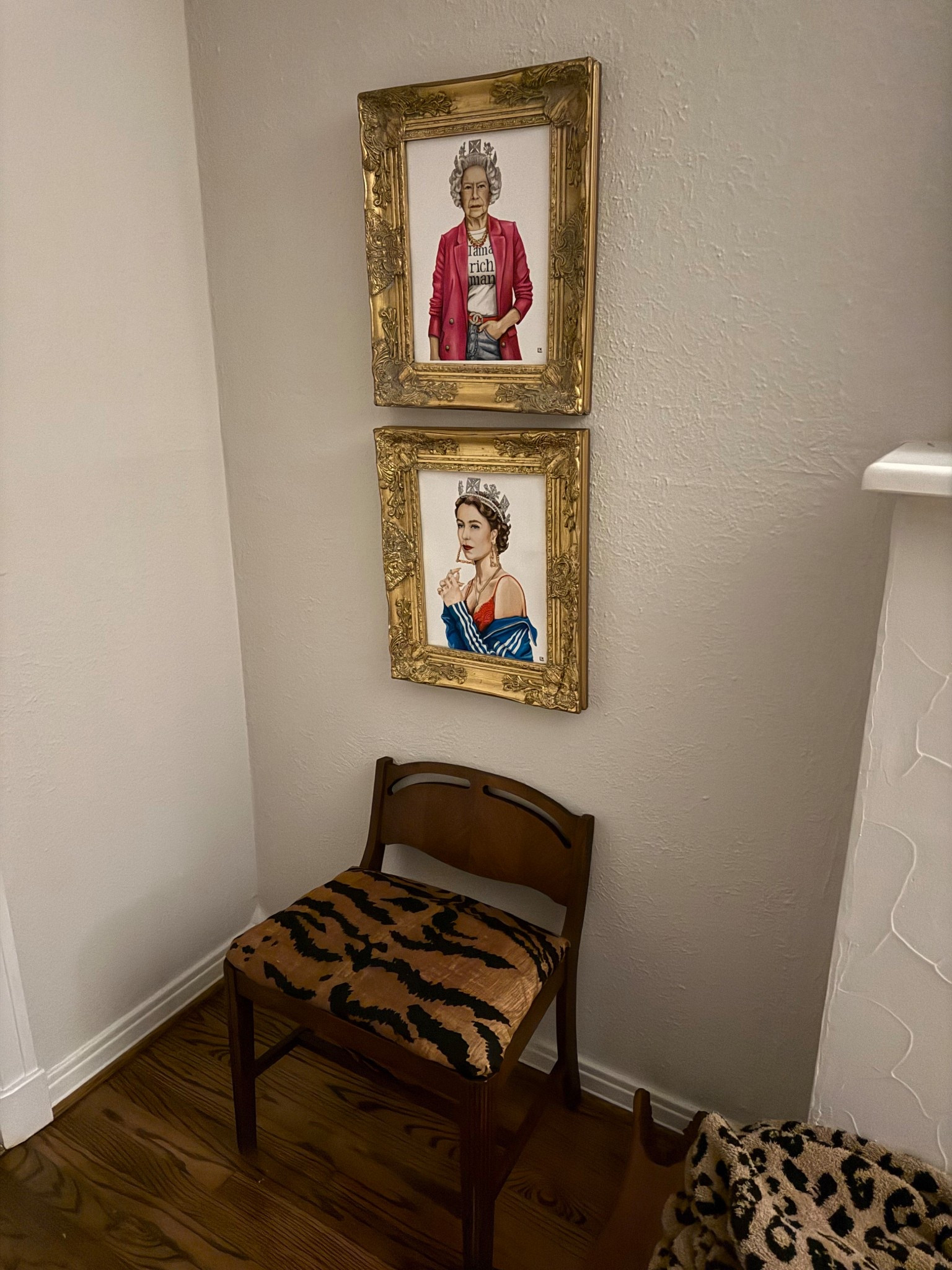 DIY hack! Used this tiger print pillow case to recover an antique chair cushion. Looks luxe for 1/8 of the price 

#LTKdayinmylife #LTKHome