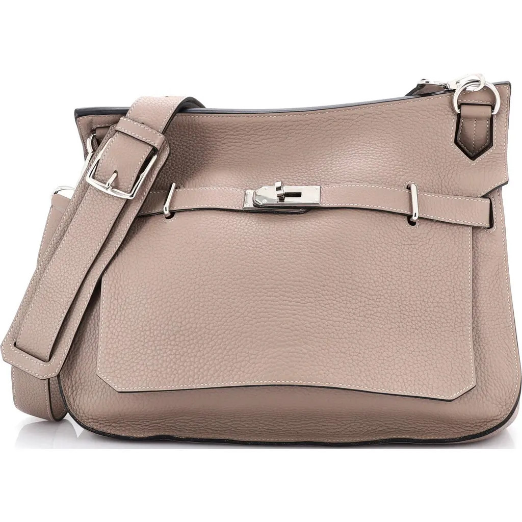 Pre-Owned Hermes Jypsiere Bag Clemence 34 in Gris Tourterelle at Nordstrom, Size Medium | Nordstrom