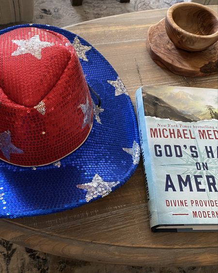 Gearing up for Memorial Day with this super sparkly patriotic hat 
❤️ and just started reading this book but it has shared some incredible history so far ❤️highly recommend it 

#LTKSeasonal #LTKFestival #LTKFindsUnder50