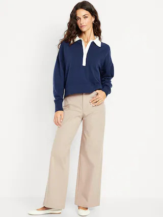 High-Waisted Pixie Super Wide-Leg Pants | Old Navy (US)