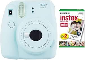 Fujifilm instax Mini 9 Instant Camera (Ice Blue) with Film Twin Pack Bundle (2 Items) | Amazon (US)