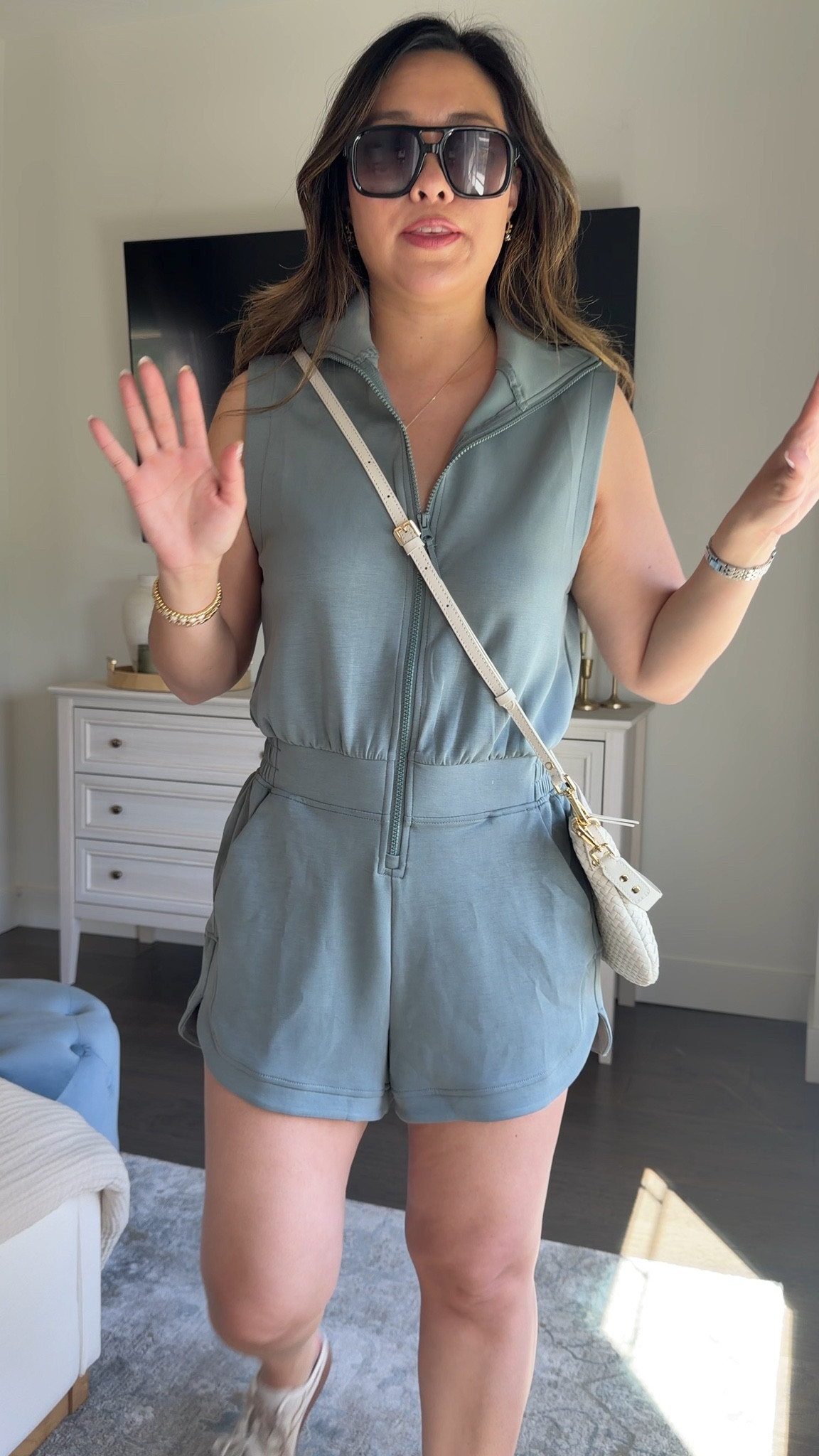 Walmart romper // summer outfit // travel romper // look for less

#LTKootd #LTKSeasonal #LTKPetite