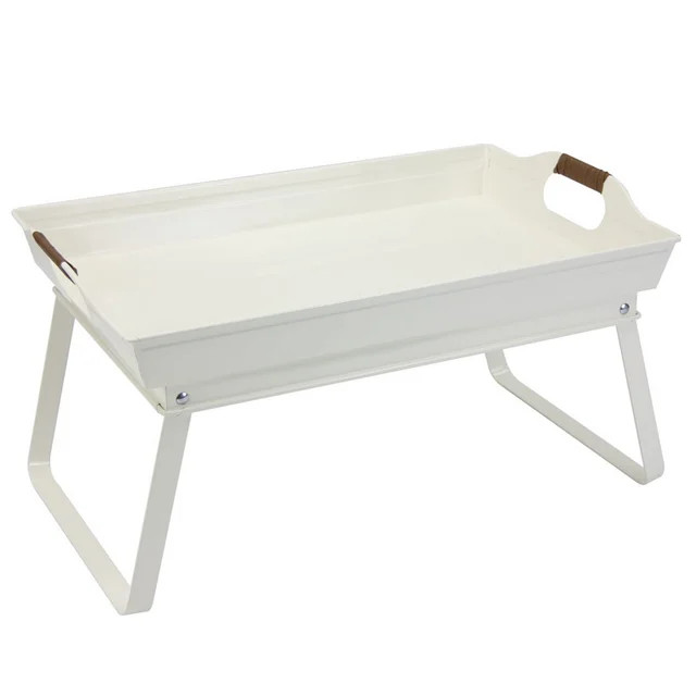 Better Homes & Gardens- White Rectangle Galvanized Steel Bed Serving Tray, 18.7 in L x 12.2 in W ... | Walmart (US)