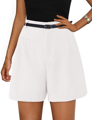 PRETTYGARDEN Shorts for Women Dressy 2026 Summer Elastic High Waisted Wide Leg Business Casual Wo... | Amazon (US)