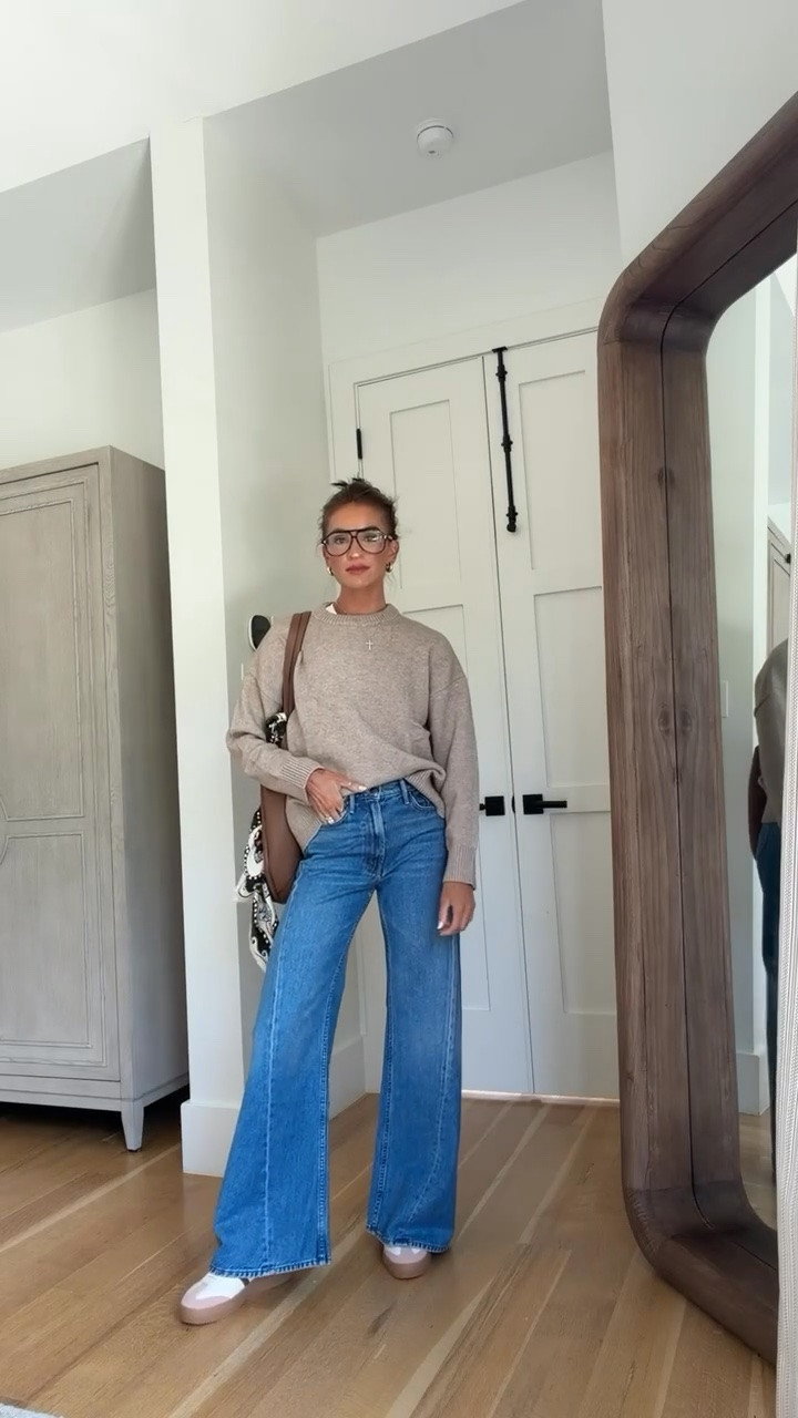 Simple fall outfit with the cutest Amazon sweater 🤎

#LTKootd
