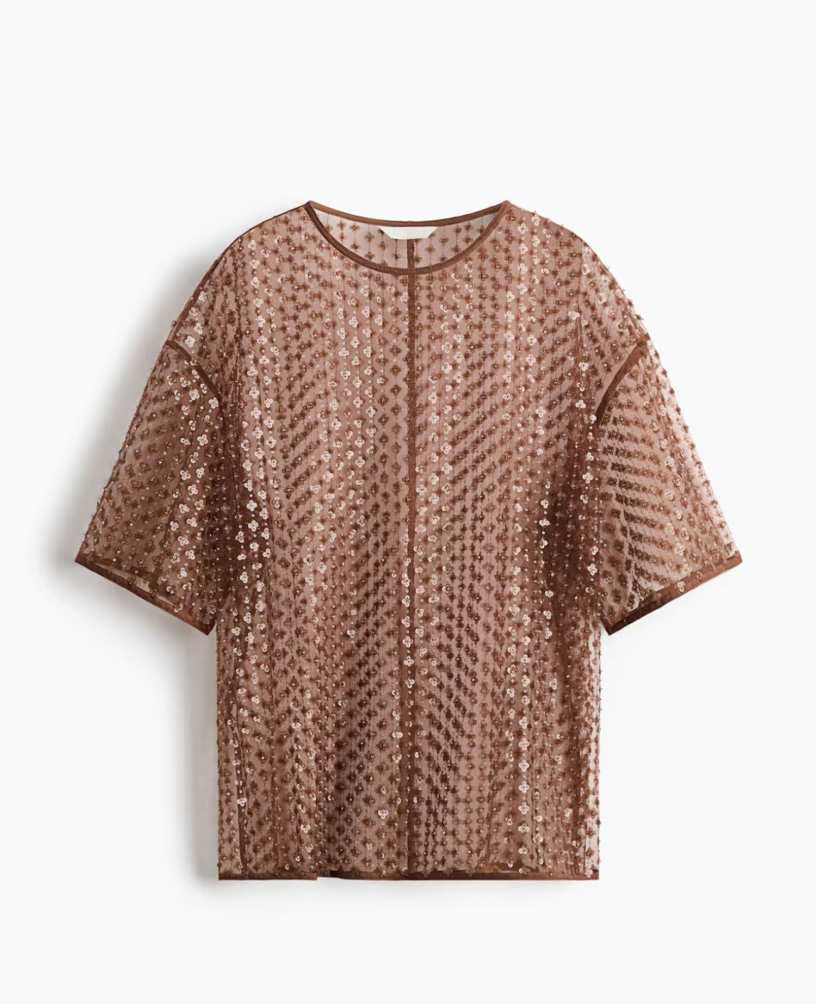 H&m sequin mesh t-shirt shape top


#LTKwinter #LTKfestive #LTKuk