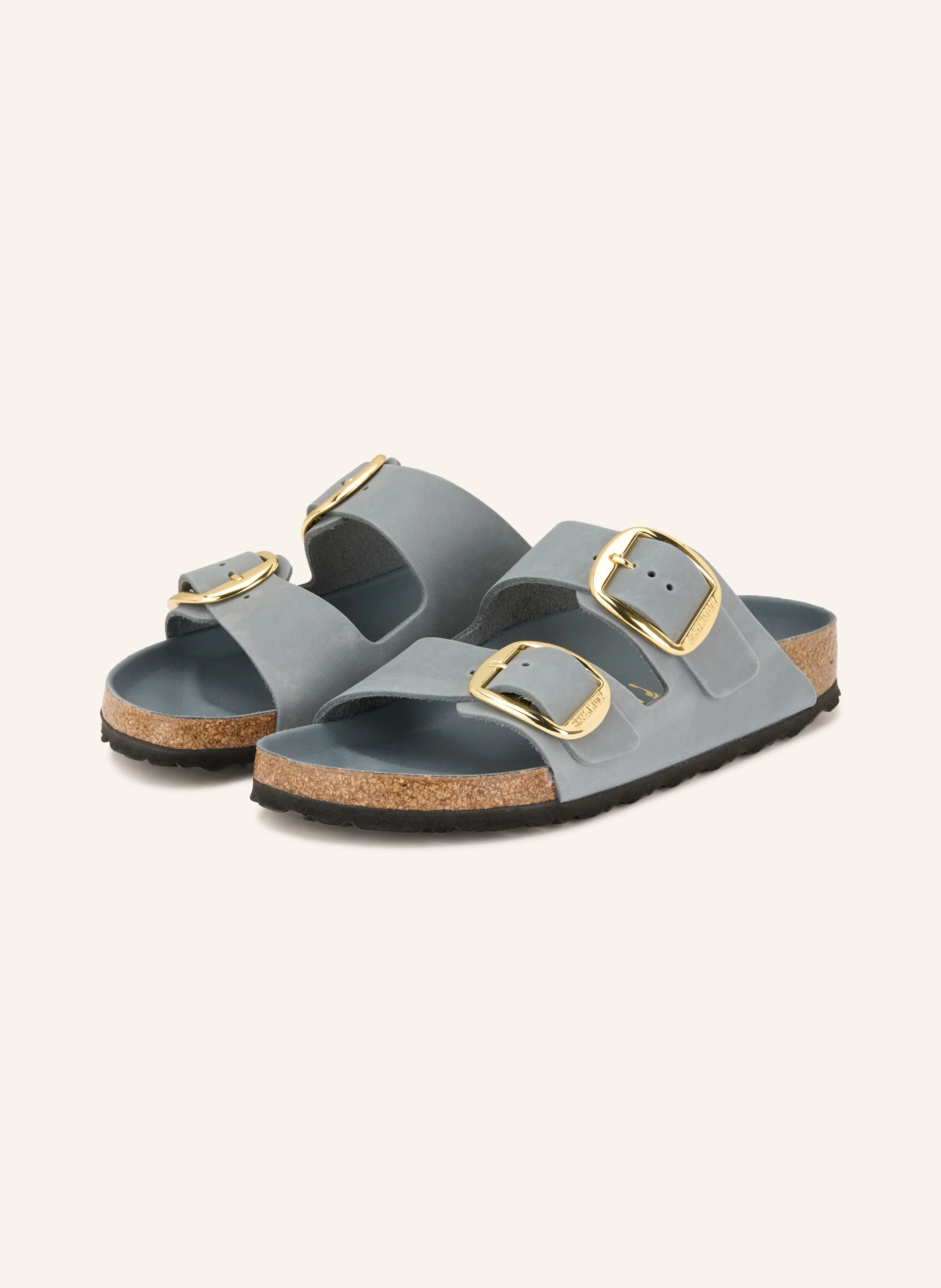 BIRKENSTOCK Pantoletten ARIZONA BIG BUCKLE in petrol / gold | Breuninger (DACH)