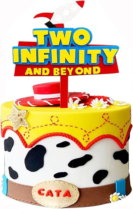 Two Infinity and Beyond Cake Topper Two Infinty and Beyond Birthday Decorations for Boys Cartoon ... | Amazon (US)