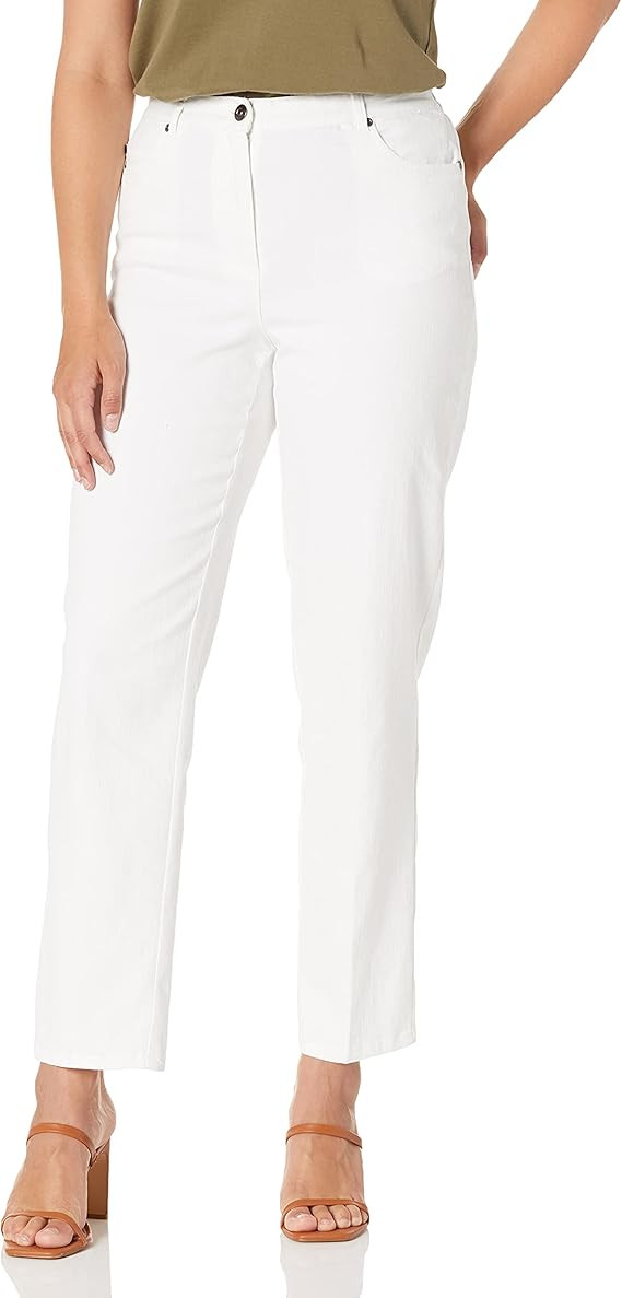 Ruby Rd. Women's Classic Flat Front Denim Jean | Amazon (US)