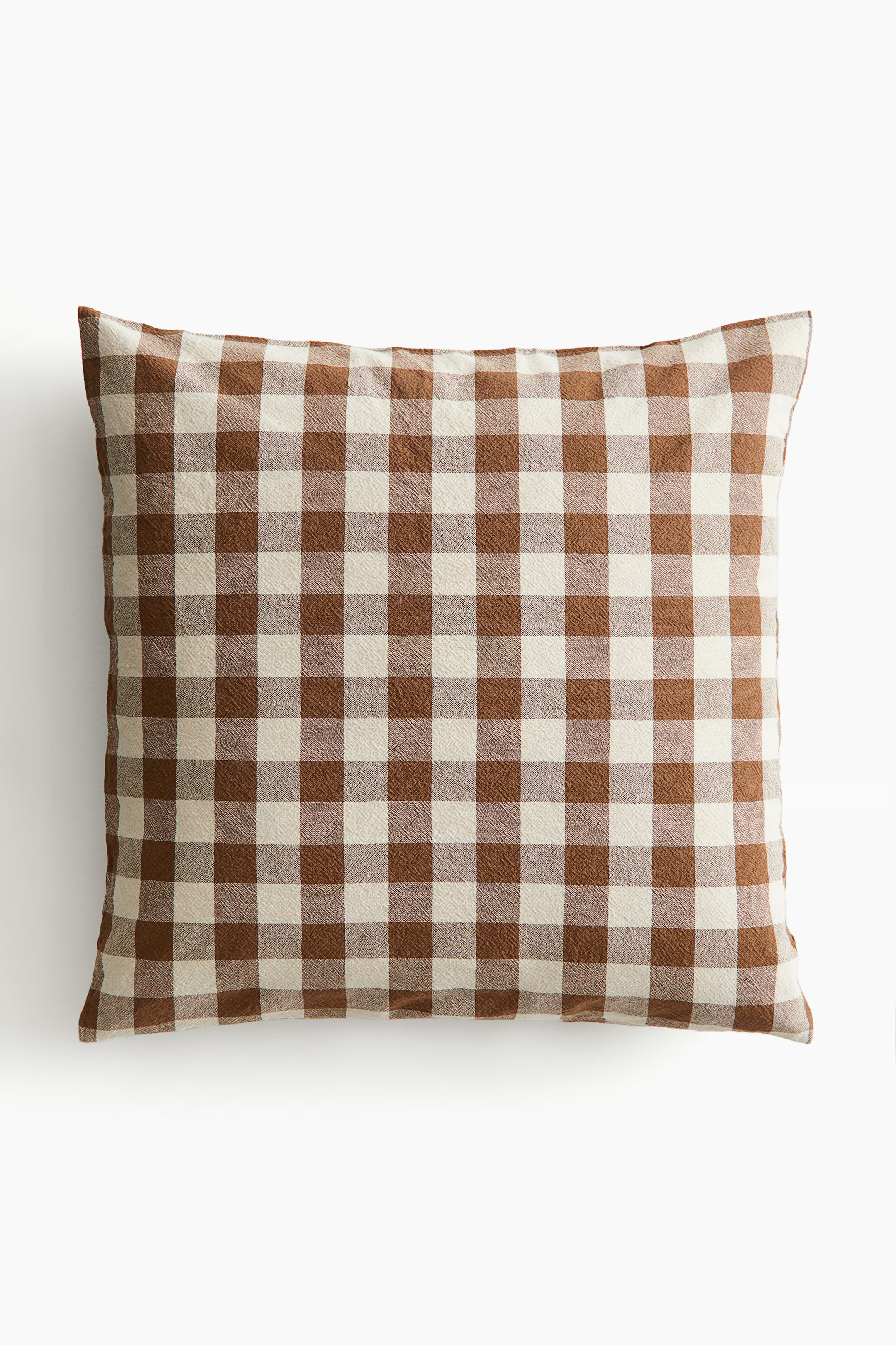 Gingham-Checked Cotton Cushion Cover | H&M (US + CA)
