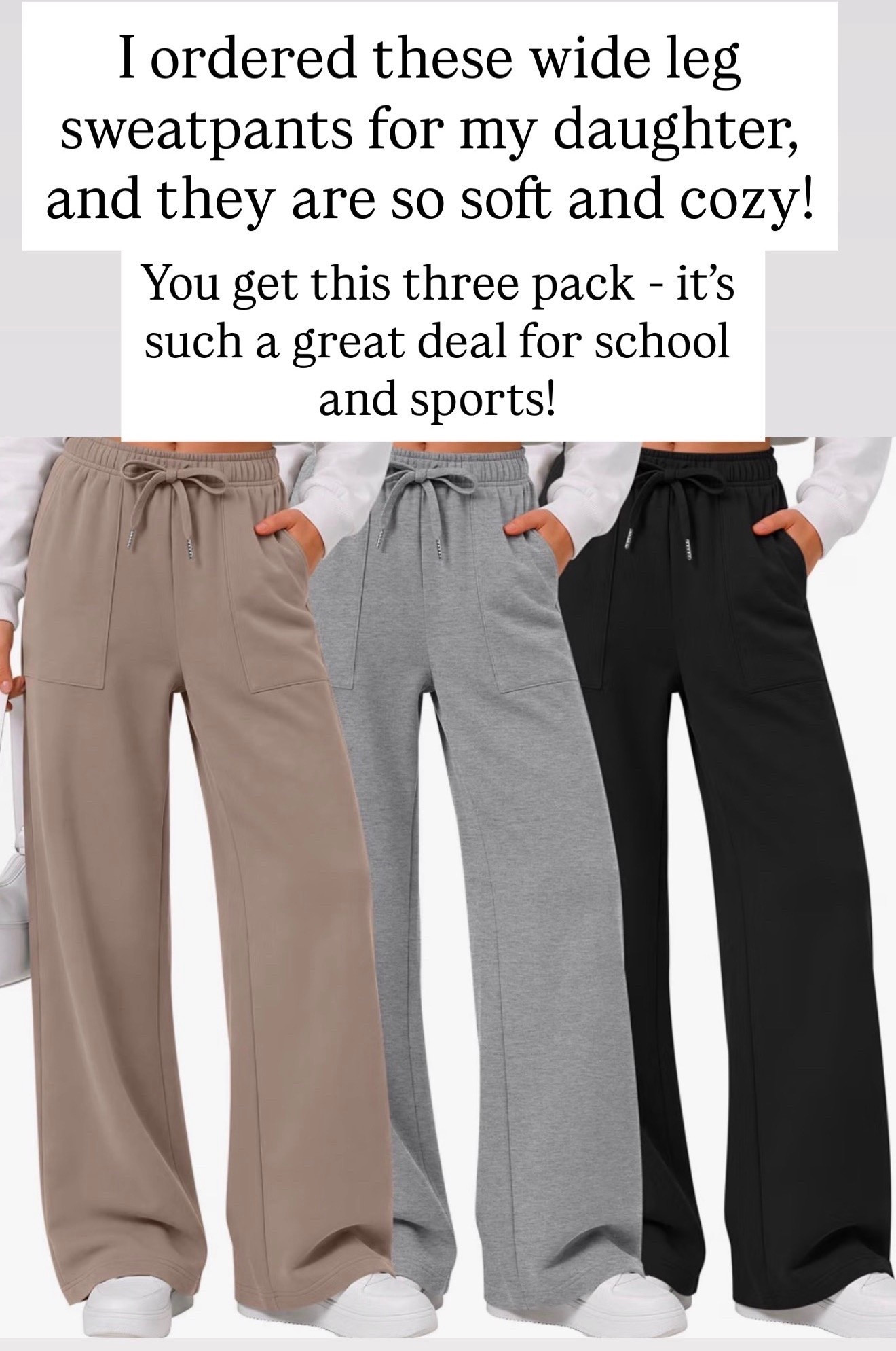 Girls wide leg sweatpants are soft and cozy!

#LTKKids
