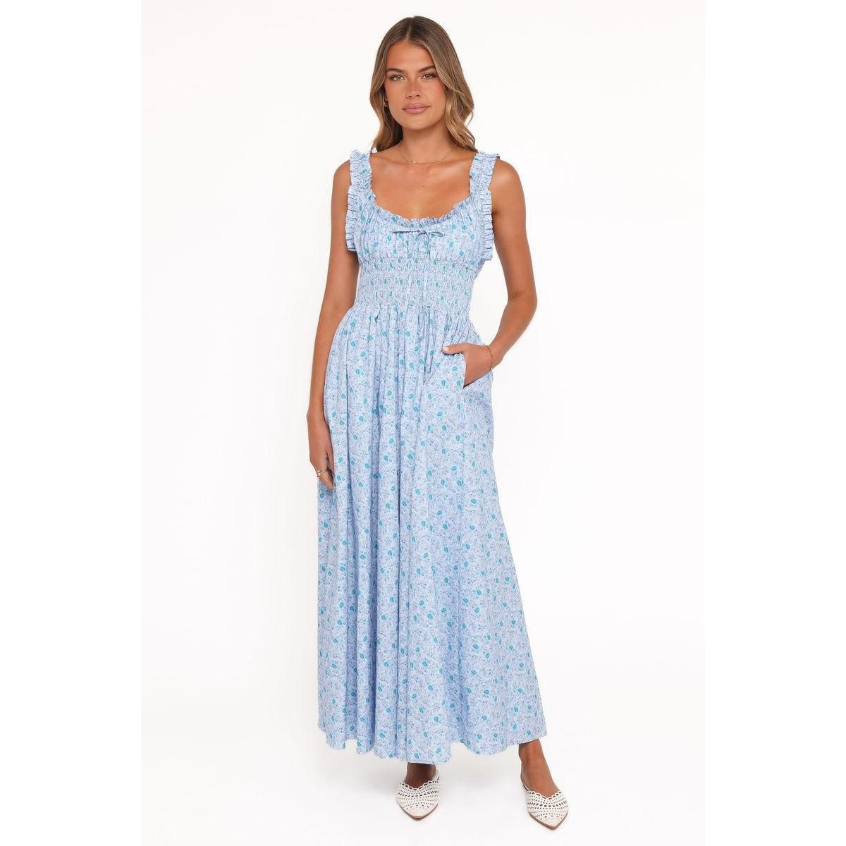 Marlena Midi Dress - Blue Floral S | Target