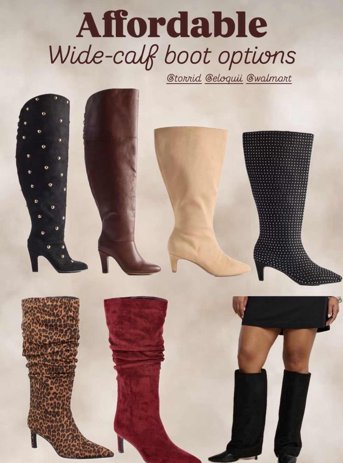 The perfect trendy wide calf boots. I have a 19 inch calf and these all fit me! 

#LTKU #LTKHoliday #LTKPlusSize