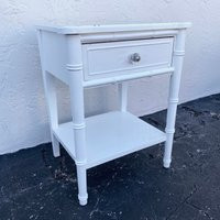 Vintage Faux Bamboo Nightstand Free Shipping - One Henry Link Bali Hai Hollywood Regency Coastal Bed | Etsy (US)