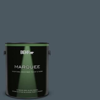 BEHR MARQUEE 1 gal. #S470-7 Undersea Semi-Gloss Enamel Exterior Paint & Primer | The Home Depot