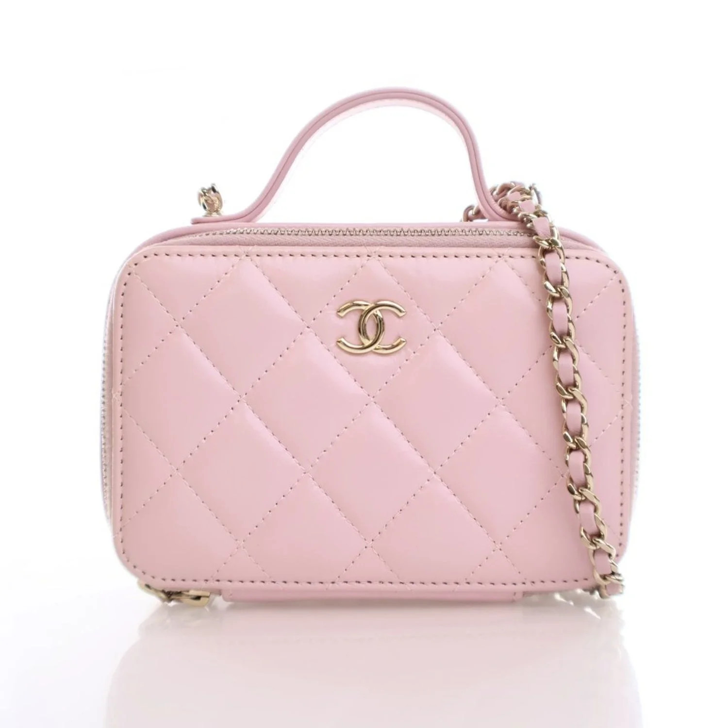 Mini Double Zip CC Vanity Case | The RealReal