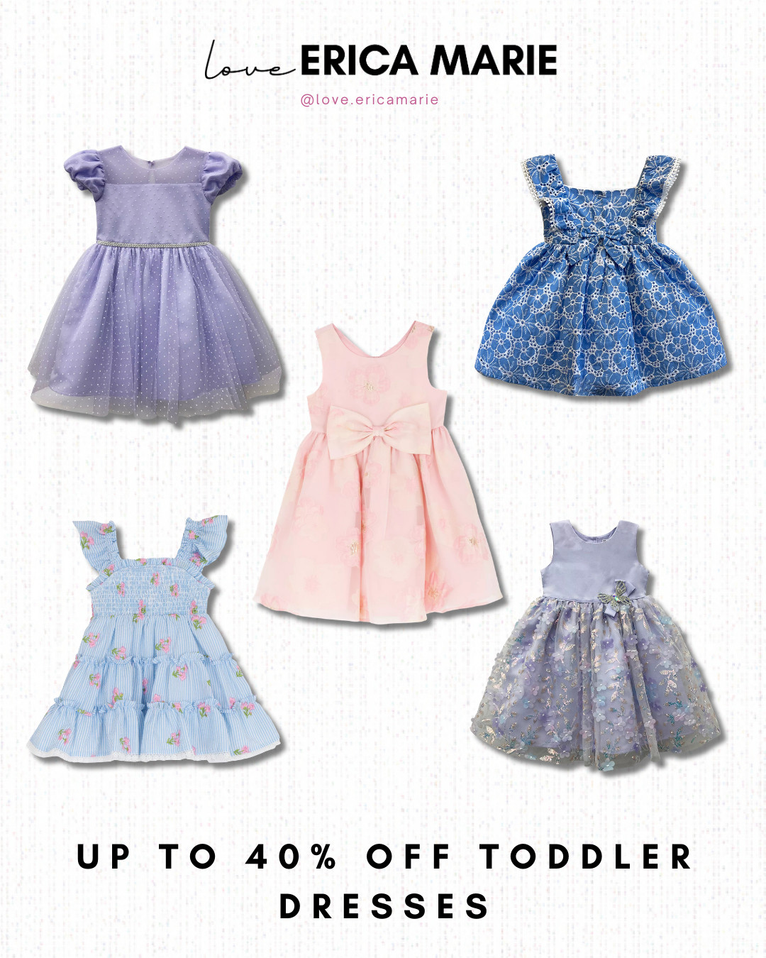 Toddler dresses are up to 40% off right now. So many cute styles for everyday wear or special occasions. 

 #LTKSpringSale #LTKSeasonal #LTKBaby